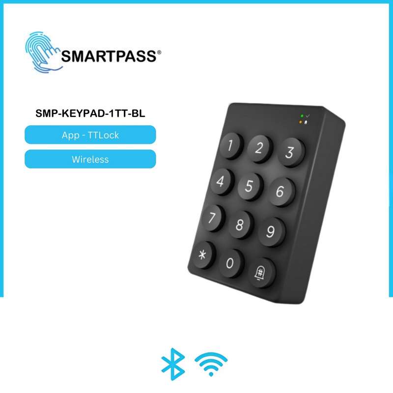 Tastatură pentru încuietoare smart, Keypad wireless, Negru 