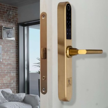 MONACO GOLD încuietoare smart cu amprentă, Bluetooth, WiFi, cod PIN, card RFID, cheie
