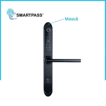 Masca metal Monaco Black, 2 buc / set