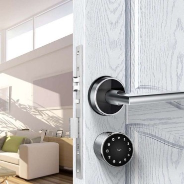 FLORIDA SILVER încuietoare smart cu amprentă, Bluetooth, WiFi, cod PIN, card RFID, cheie
