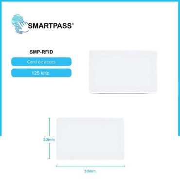 Card RFID, 125 KHz Mhz, Alb, Personalizabil